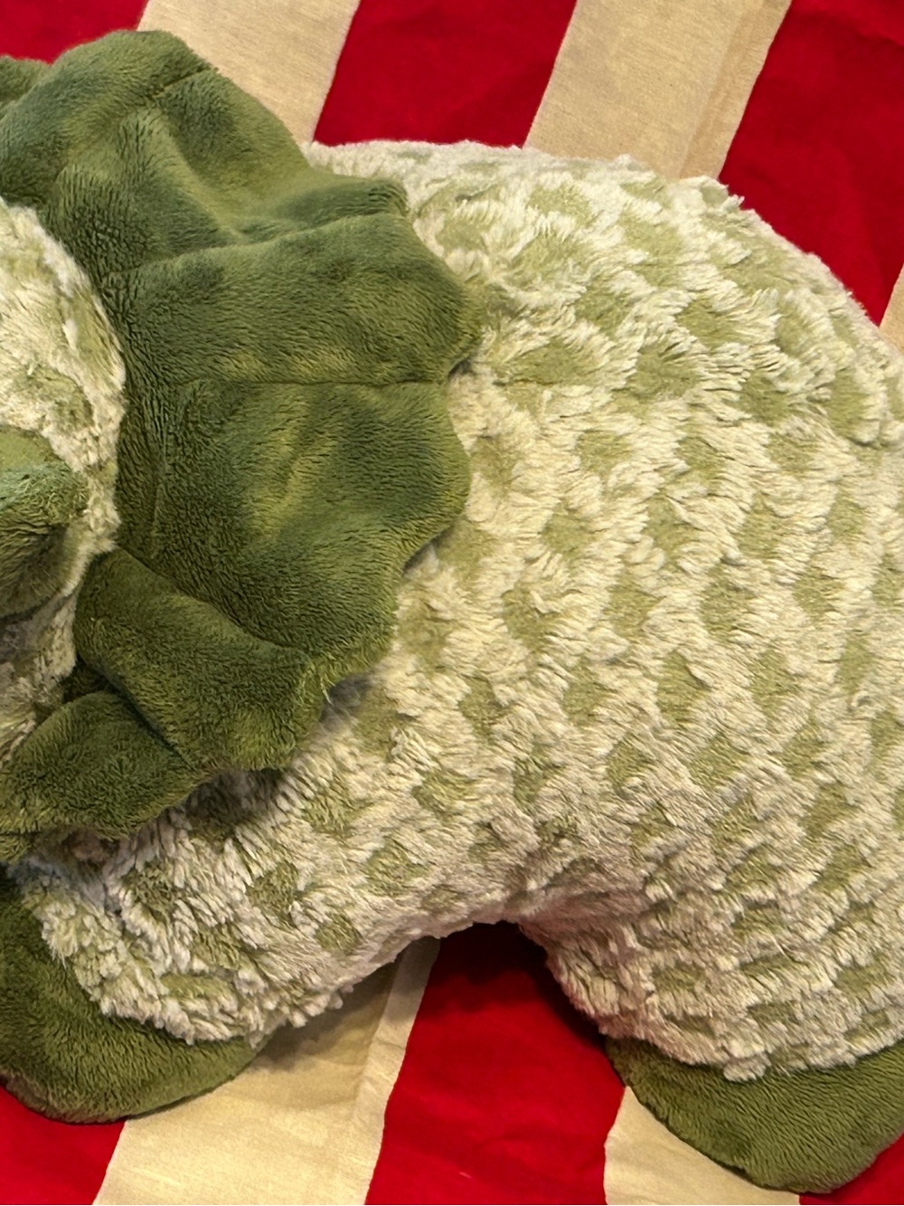 My Pillow Pets Plush Pillow with Two-Tone Green Fur. Triceratops cuddly adorable